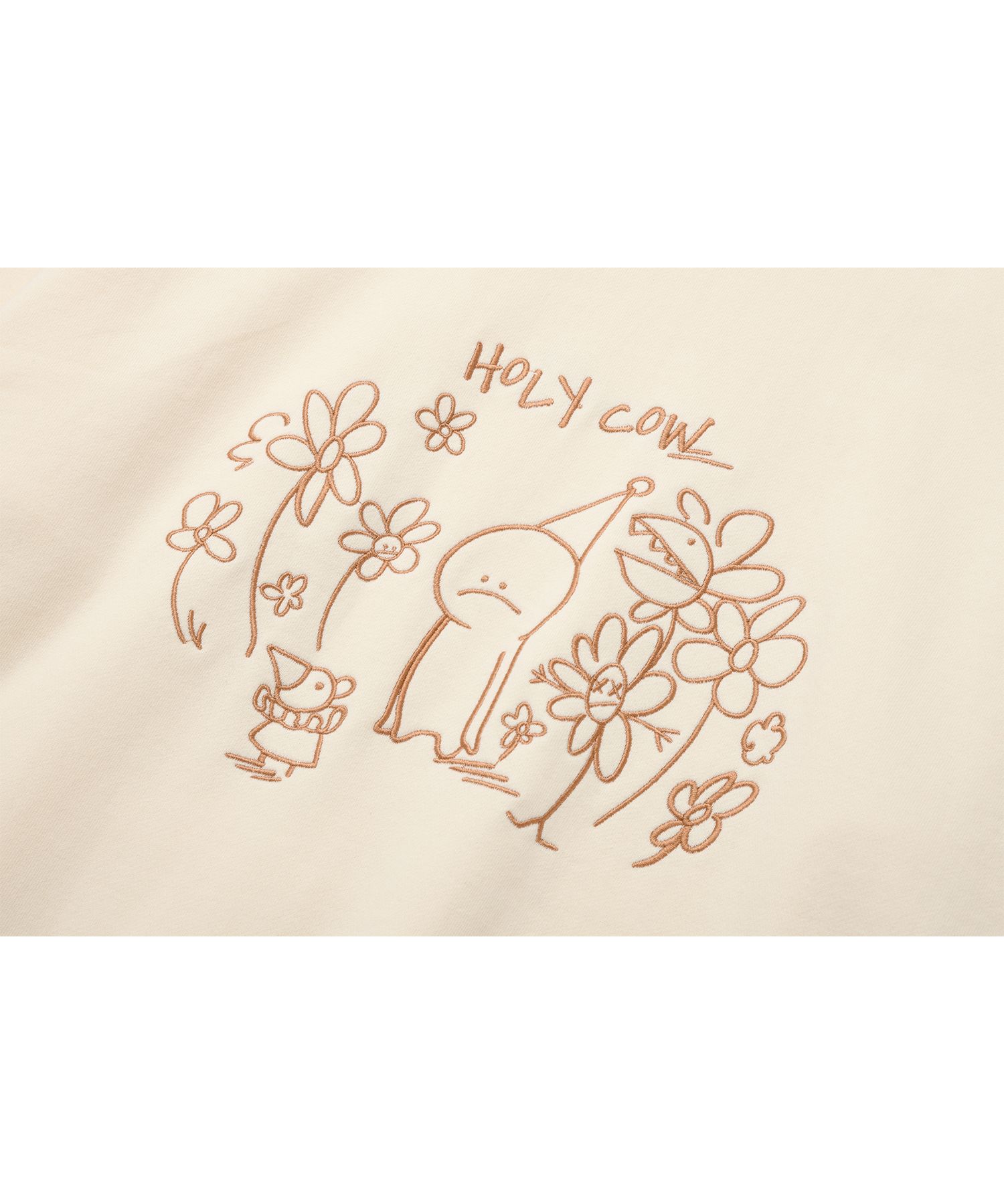 MUSINSA公式 | CPGN STUDIO HOOOLY EMBROIDERED HOODIE CREAM