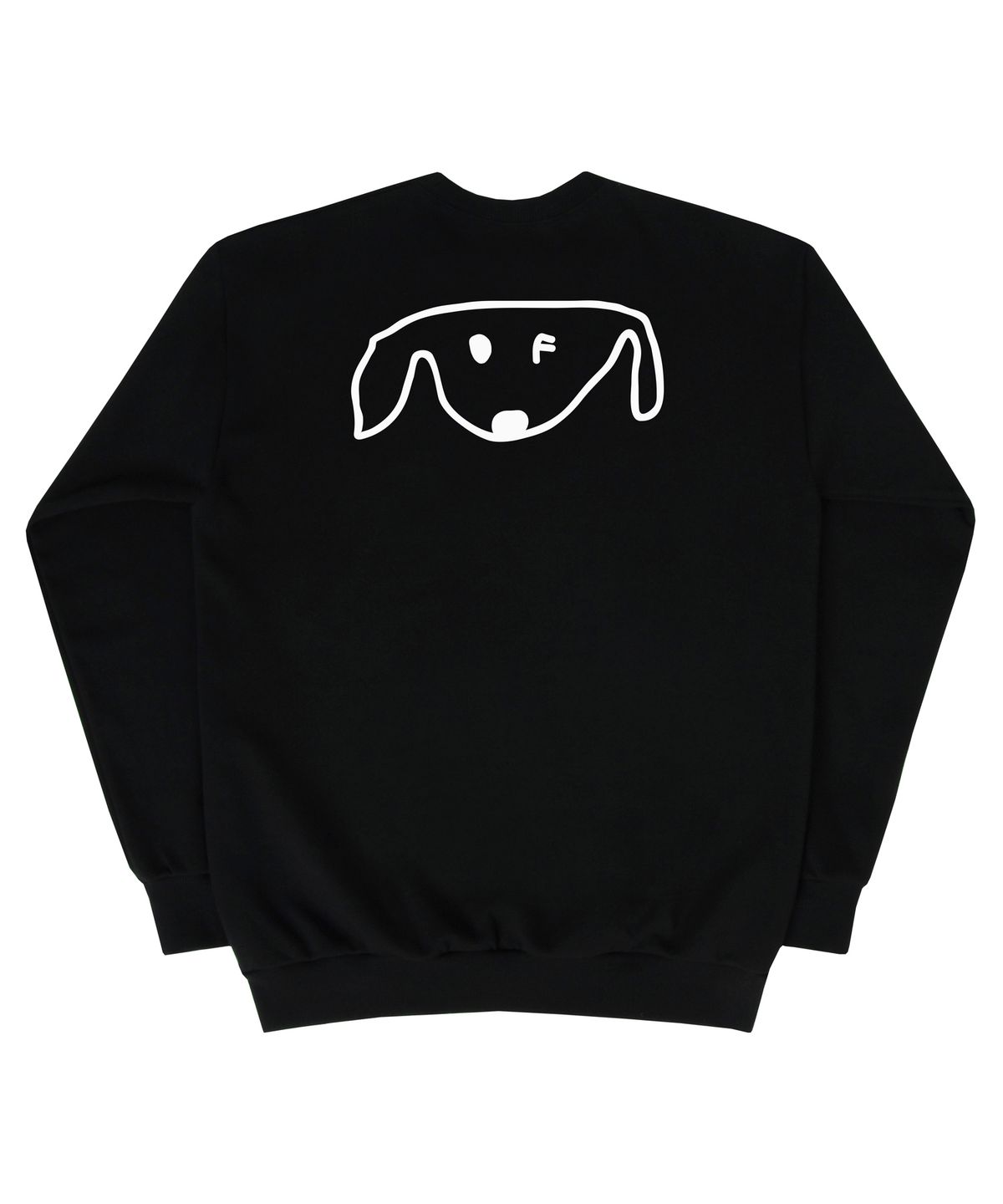 그레이버(GRAVER) [UNISEX]백 드로잉도그 맨투맨_블랙