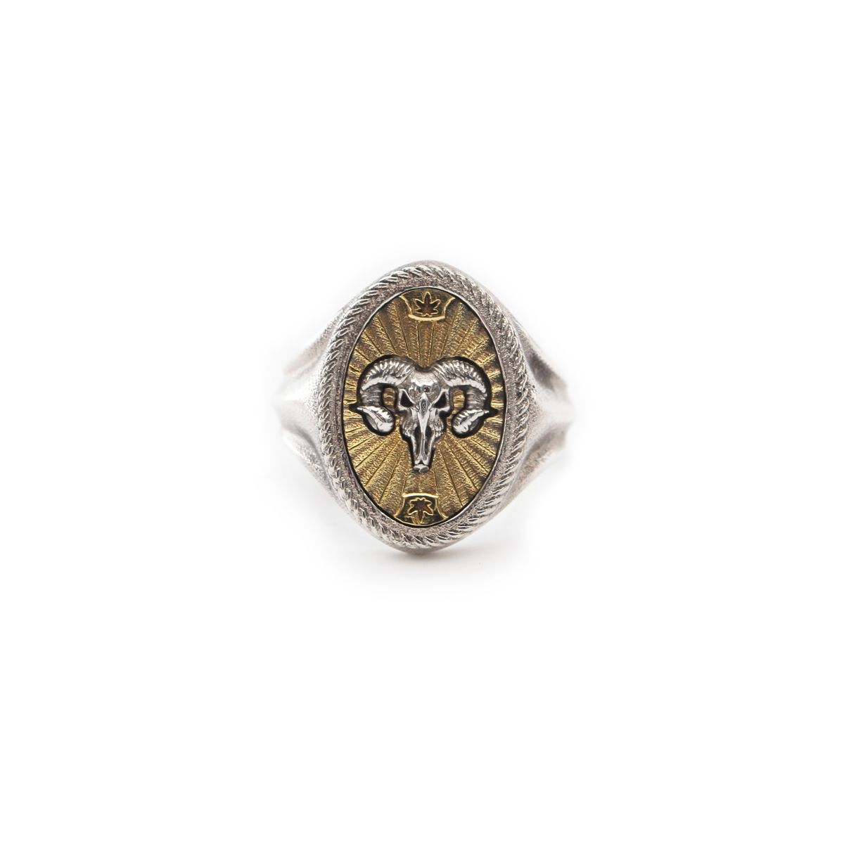 스팅925(STING925) Ram Skull Ring