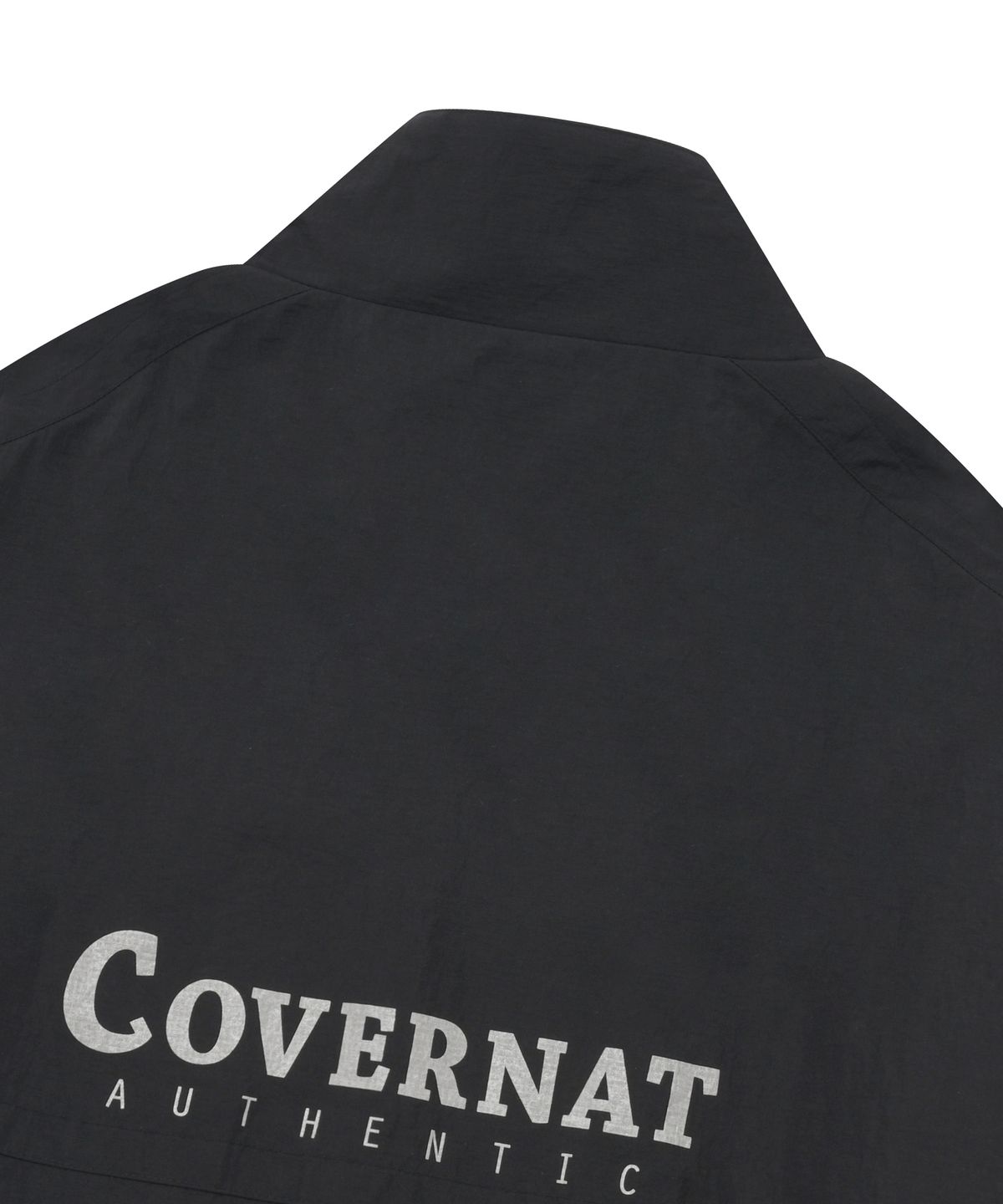커버낫(COVERNAT) 빅 로고 트랙 자켓 블랙