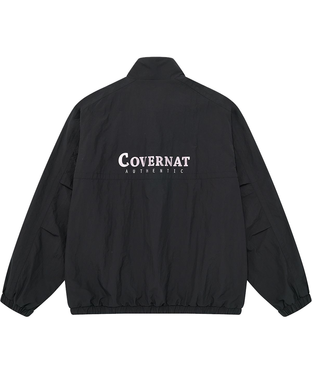 커버낫(COVERNAT) 빅 로고 트랙 자켓 블랙