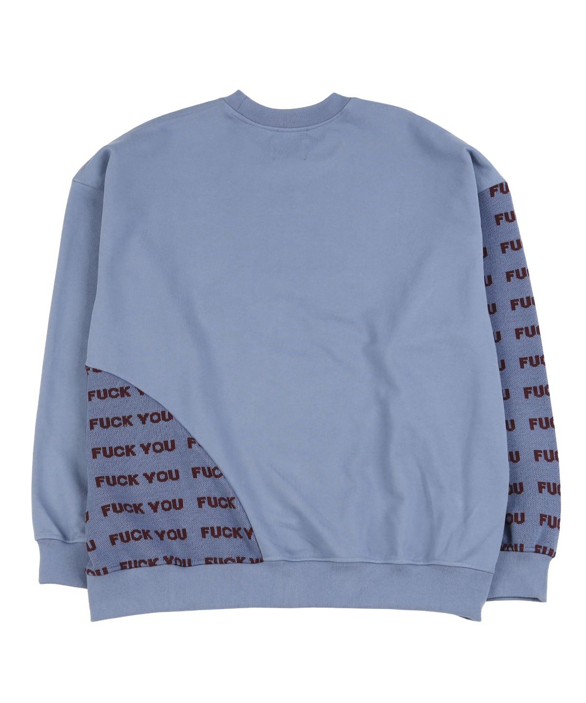 아조바이아조(AJOBYAJO) FUXX YOU Knit Mixed Sweatshirt [Lilac]