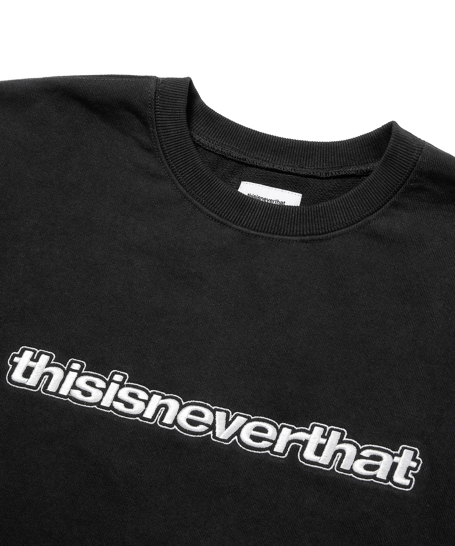 【THISISNEVERTHAT】Paneled Sports Crewneck Off Black Paneled Sports Crewneck – thisisneverthat® JP