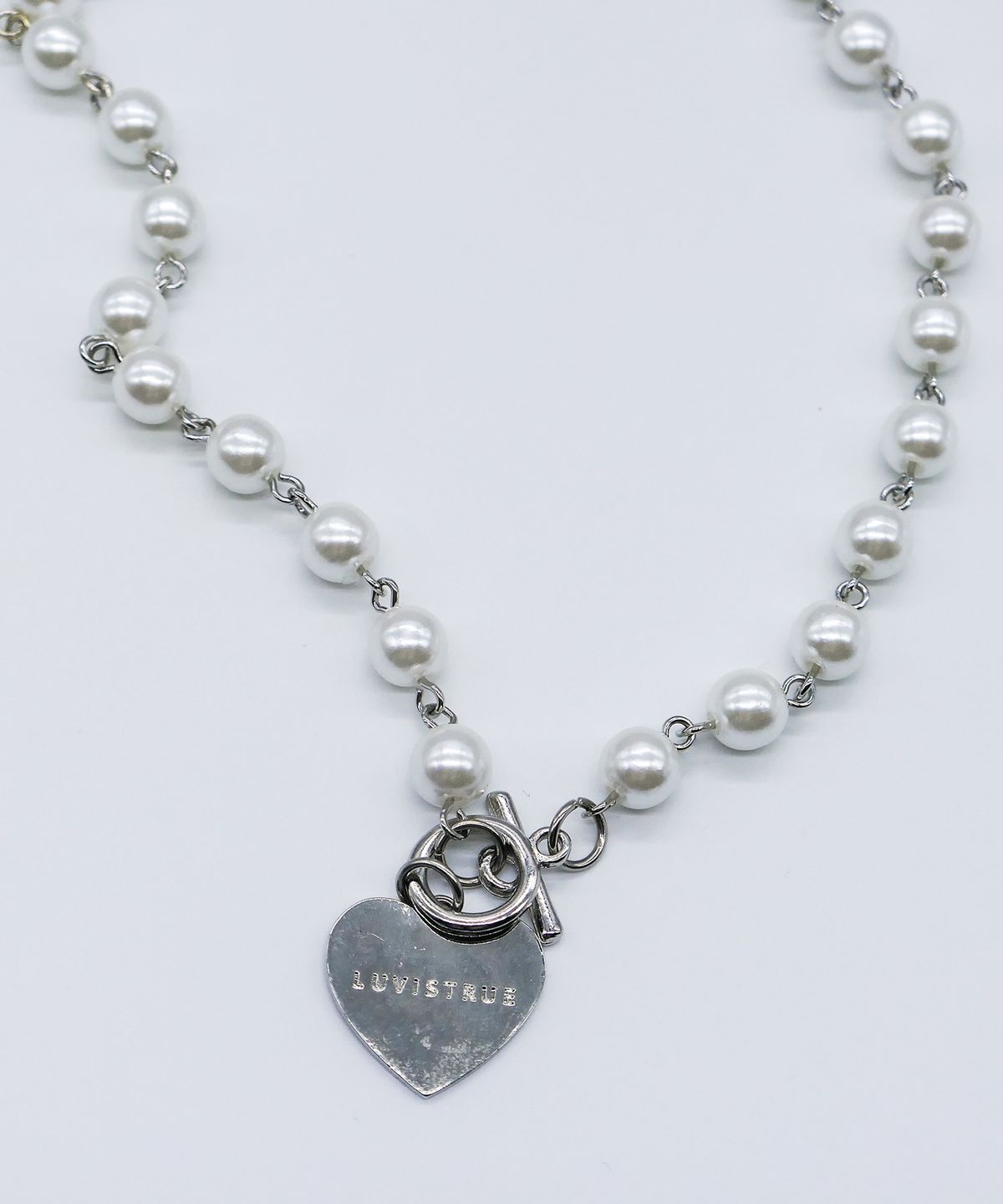 러브이즈트루(LUVISTRUE) IN PEARLS CHOKER(SILVER)