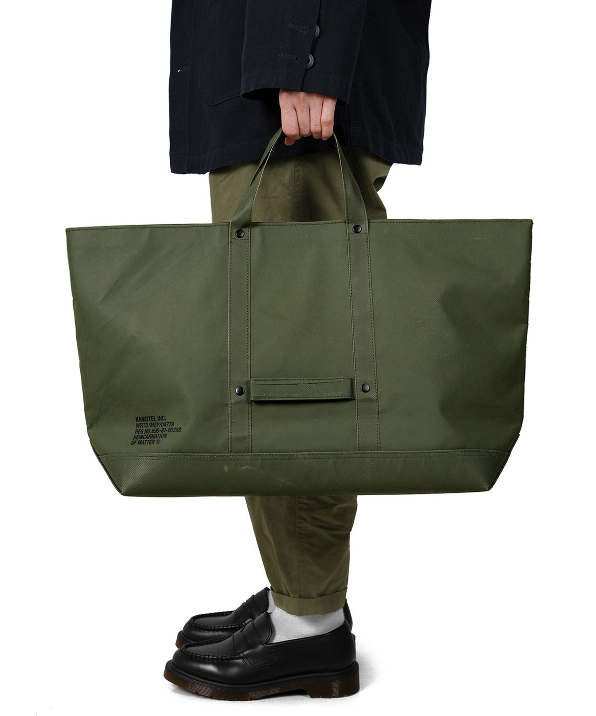 카네이테이(KANEITEI) MASON TOOL BAG M (OLIVE DRAB) / UPCYCLED