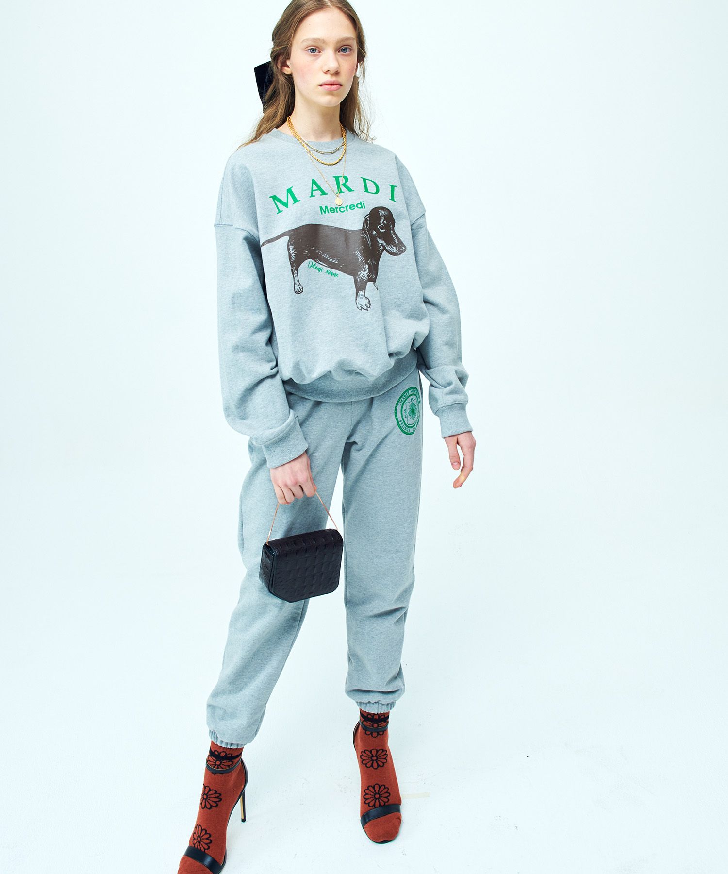 MUSINSA | MARDI MERCREDI SWEATSHIRT DDANJI_GREY