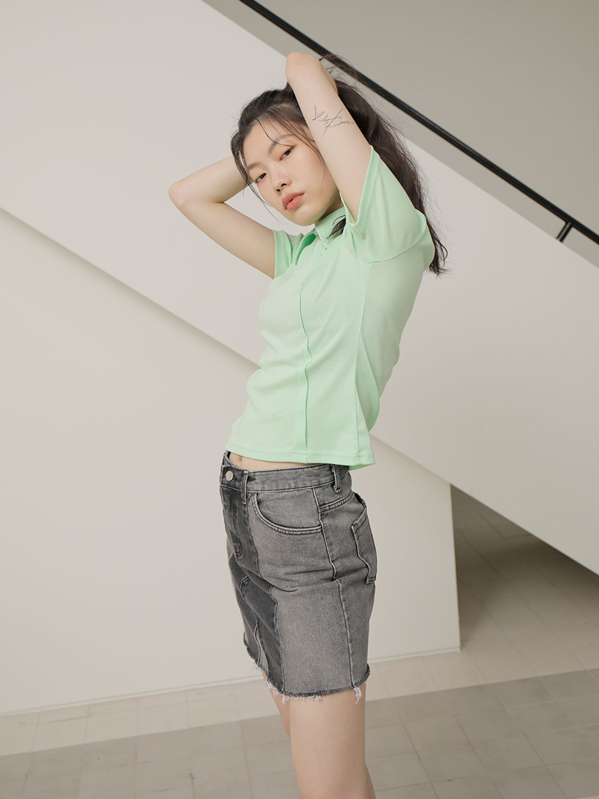 느와(NOIR) W Skirt