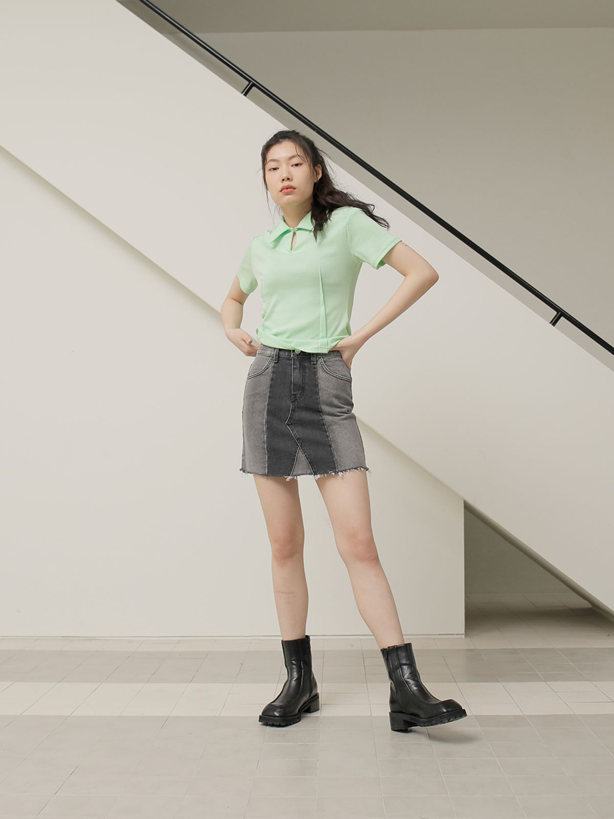 느와(NOIR) W Skirt