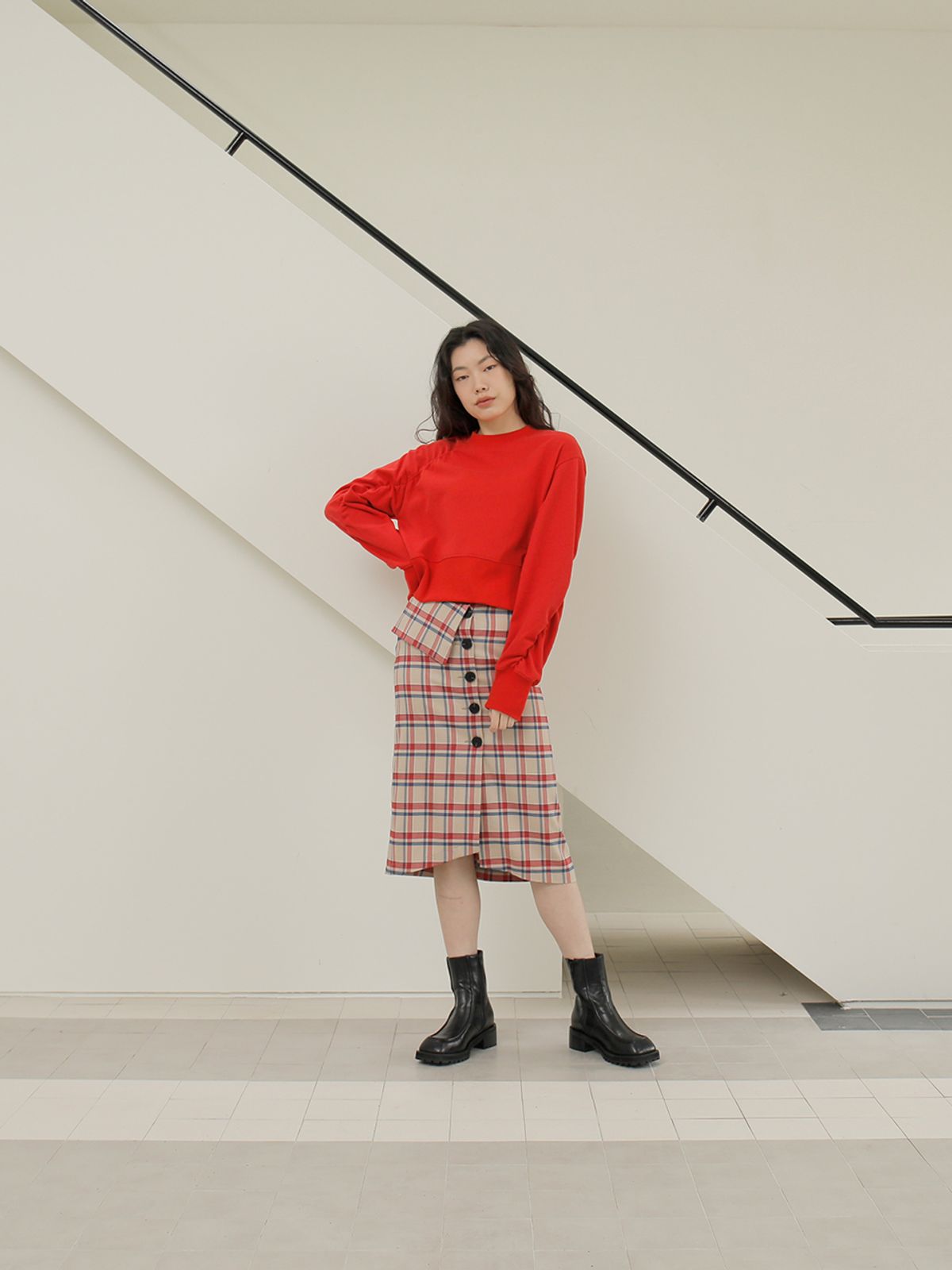 느와(NOIR) Carl Skirt