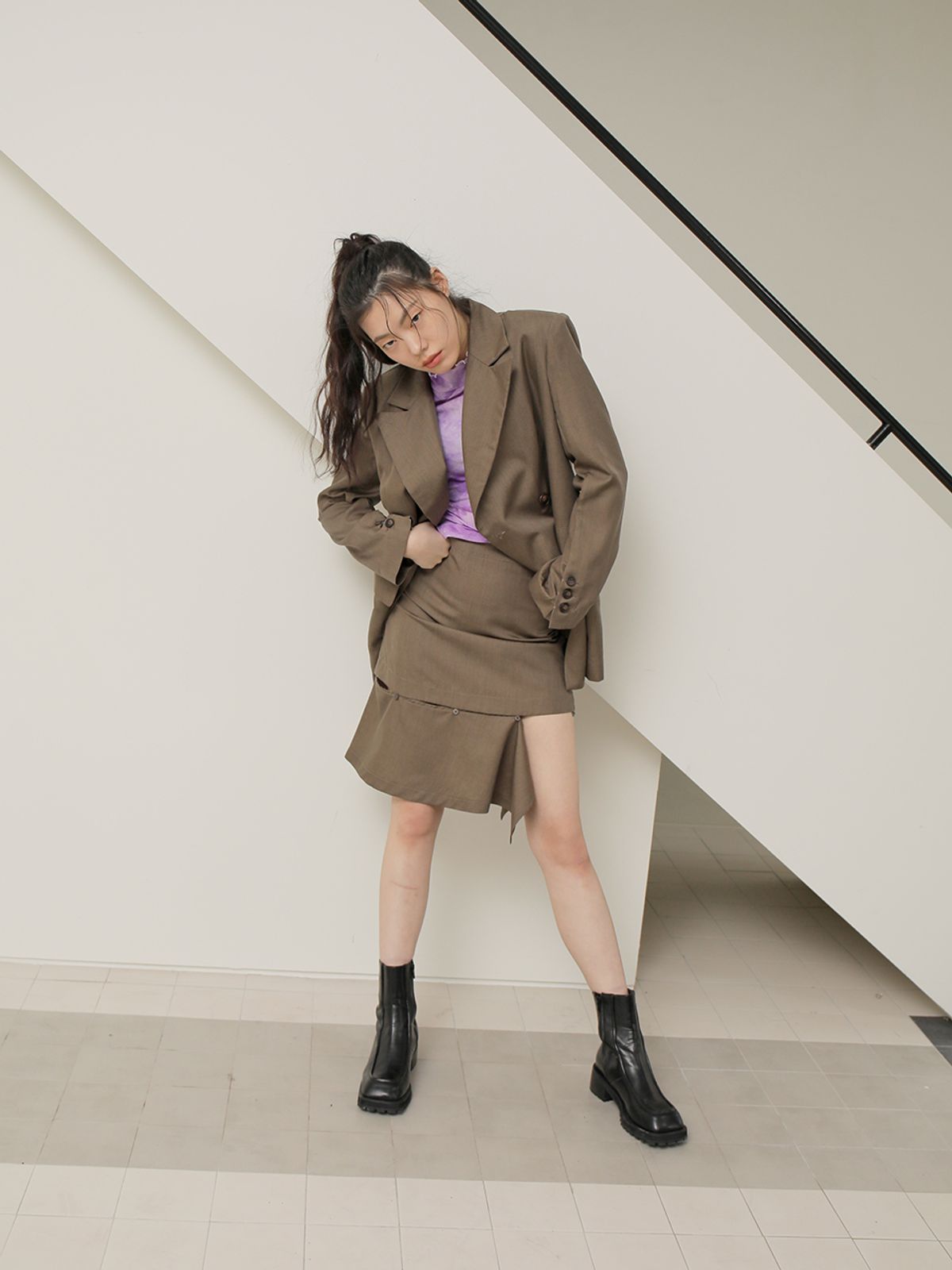 느와(NOIR) Hang Skirt
