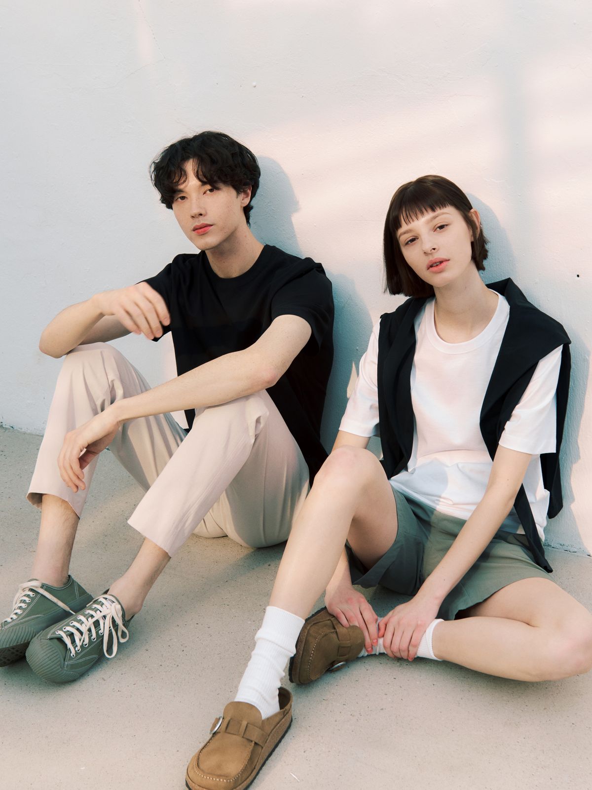 베이직하우스(BASIC HOUSE) [3PACK] 도톰한 순면 헤비웨이트 반팔티셔츠 3팩 (4color)