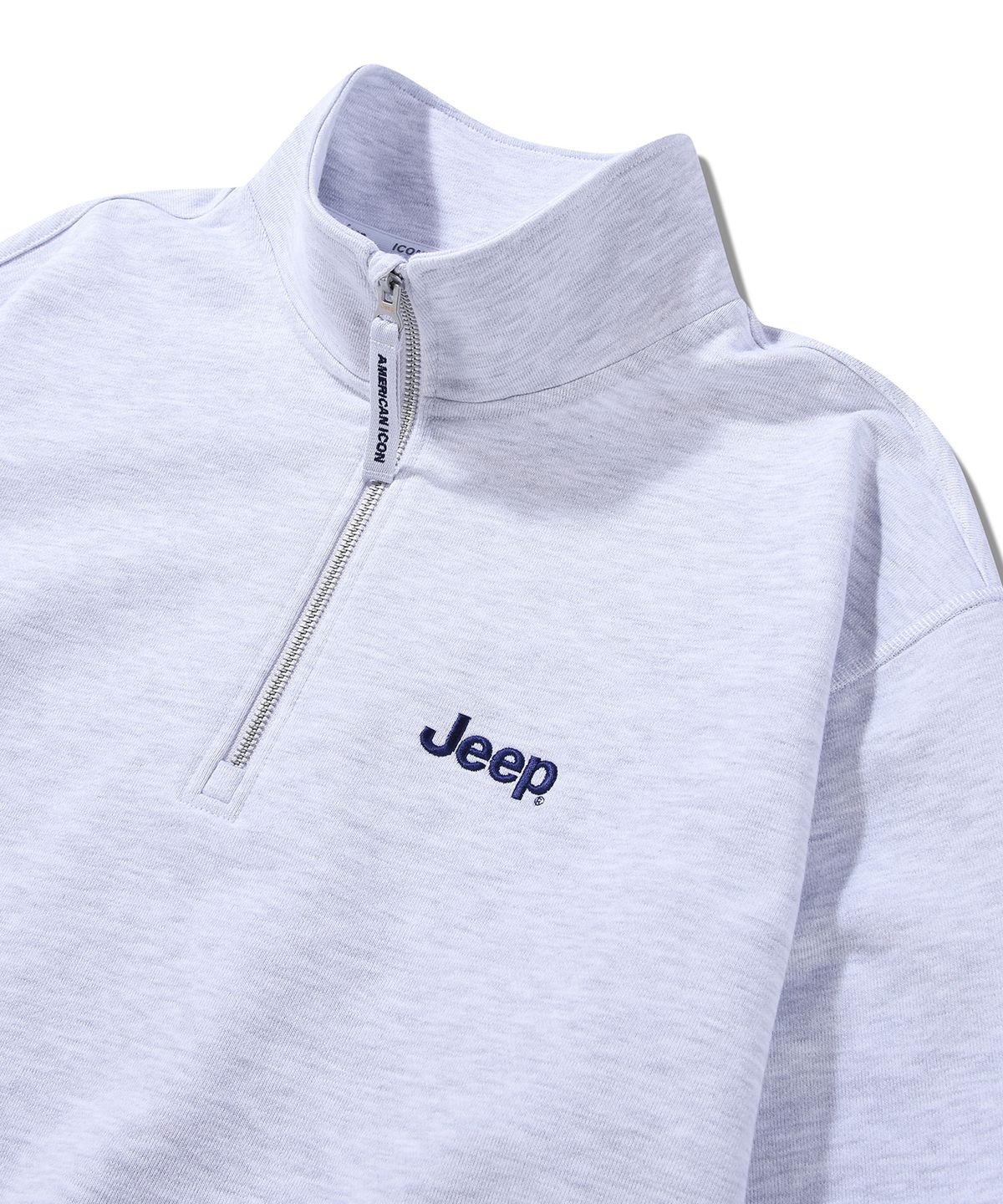 지프(JEEP) [360g] M-Logo 반집업 맨투맨 (JR5TSU838MW)