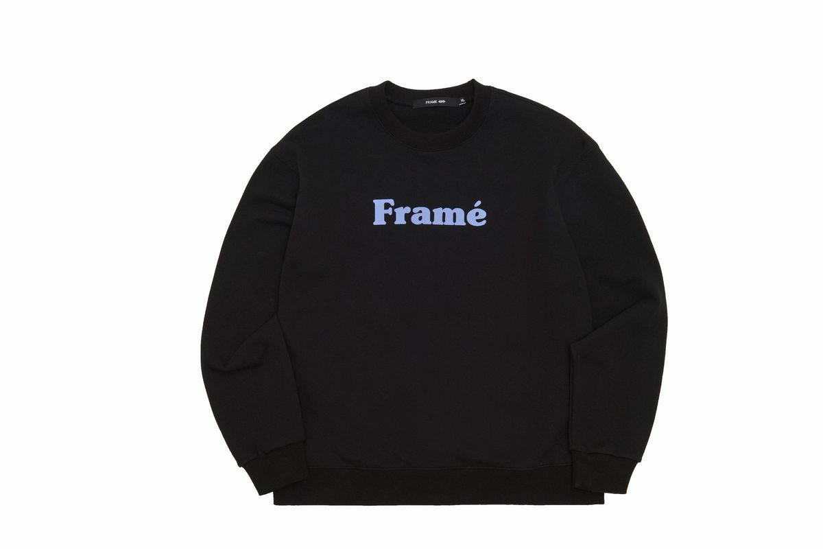 프레임 오프(FRAME OFF) 프레임 로고 맨투맨 - 블랙