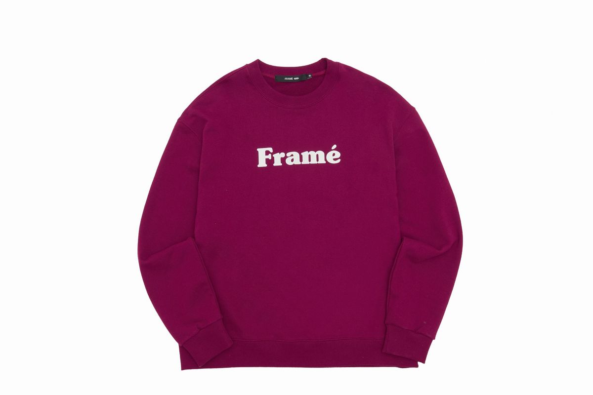 프레임 오프(FRAME OFF) 프레임 로고 맨투맨 - 퍼플