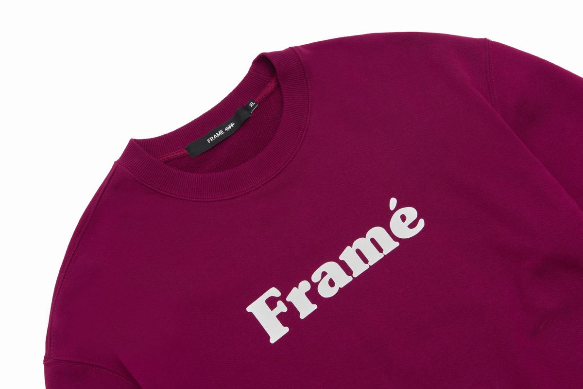 프레임 오프(FRAME OFF) 프레임 로고 맨투맨 - 퍼플