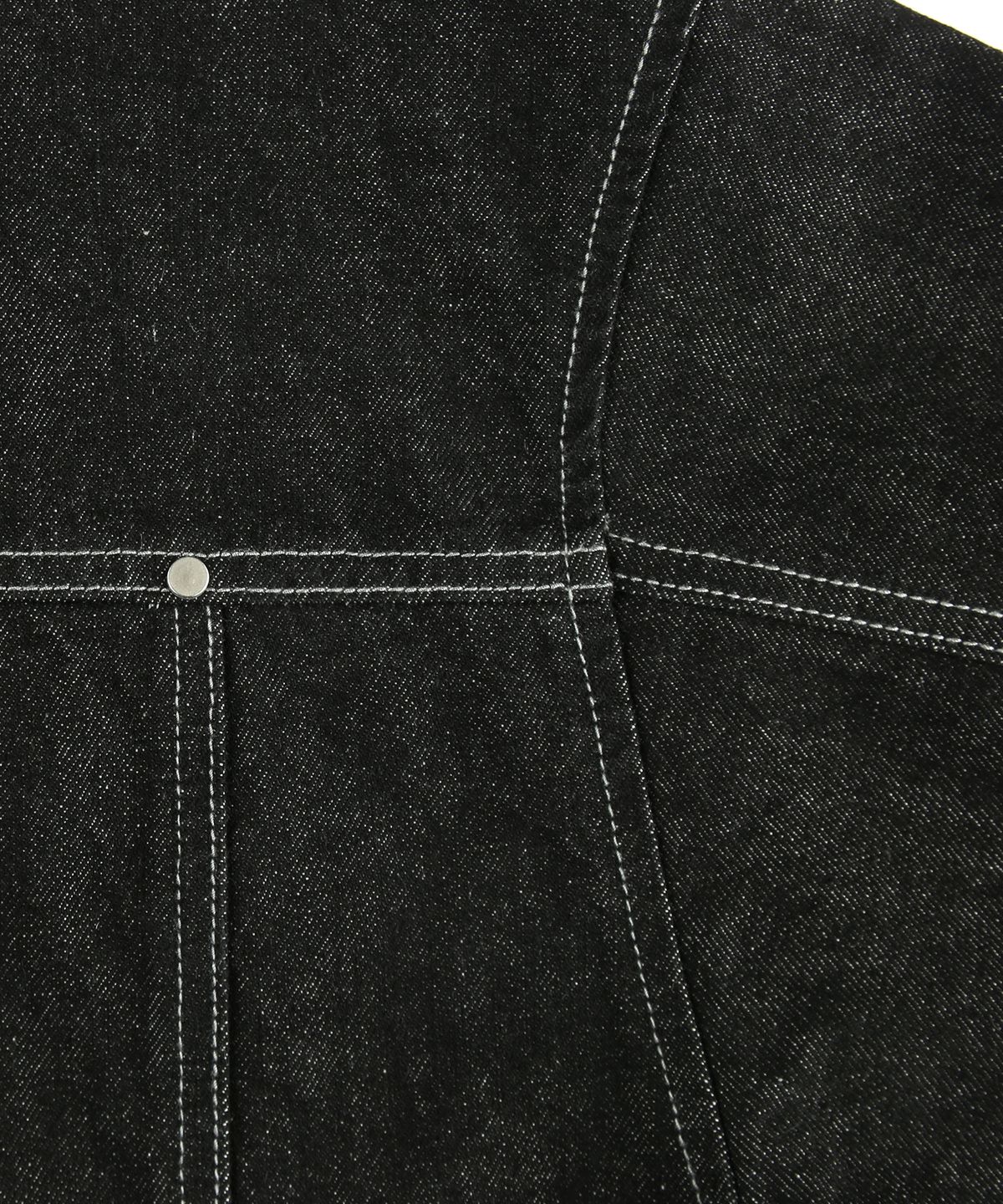 트릴리온(TRILLION) 워싱 스티치 데님자켓 (BLACK)