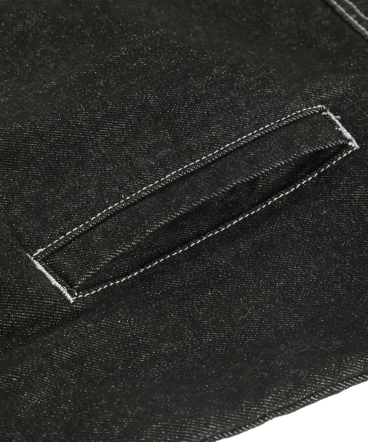 트릴리온(TRILLION) 워싱 스티치 데님자켓 (BLACK)