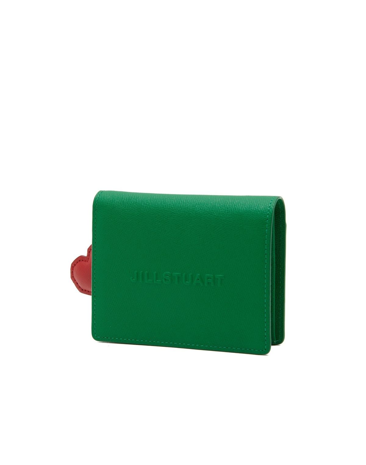 질스튜어트액세서리(JILLSTUART ACC) [PAPER] 로고 포인트 소가죽 2단 반지갑 2color