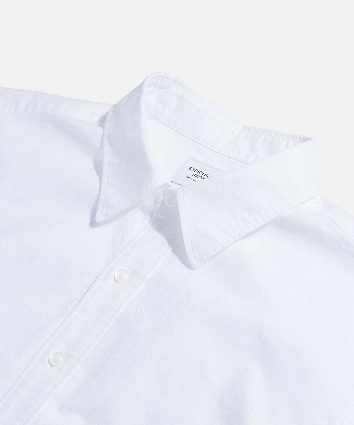 에스피오나지(ESPIONAGE) Oxford Over Shirt White