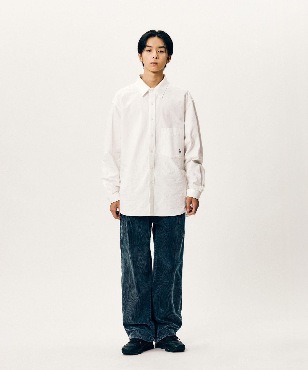 에스피오나지(ESPIONAGE) Oxford Over Shirt White