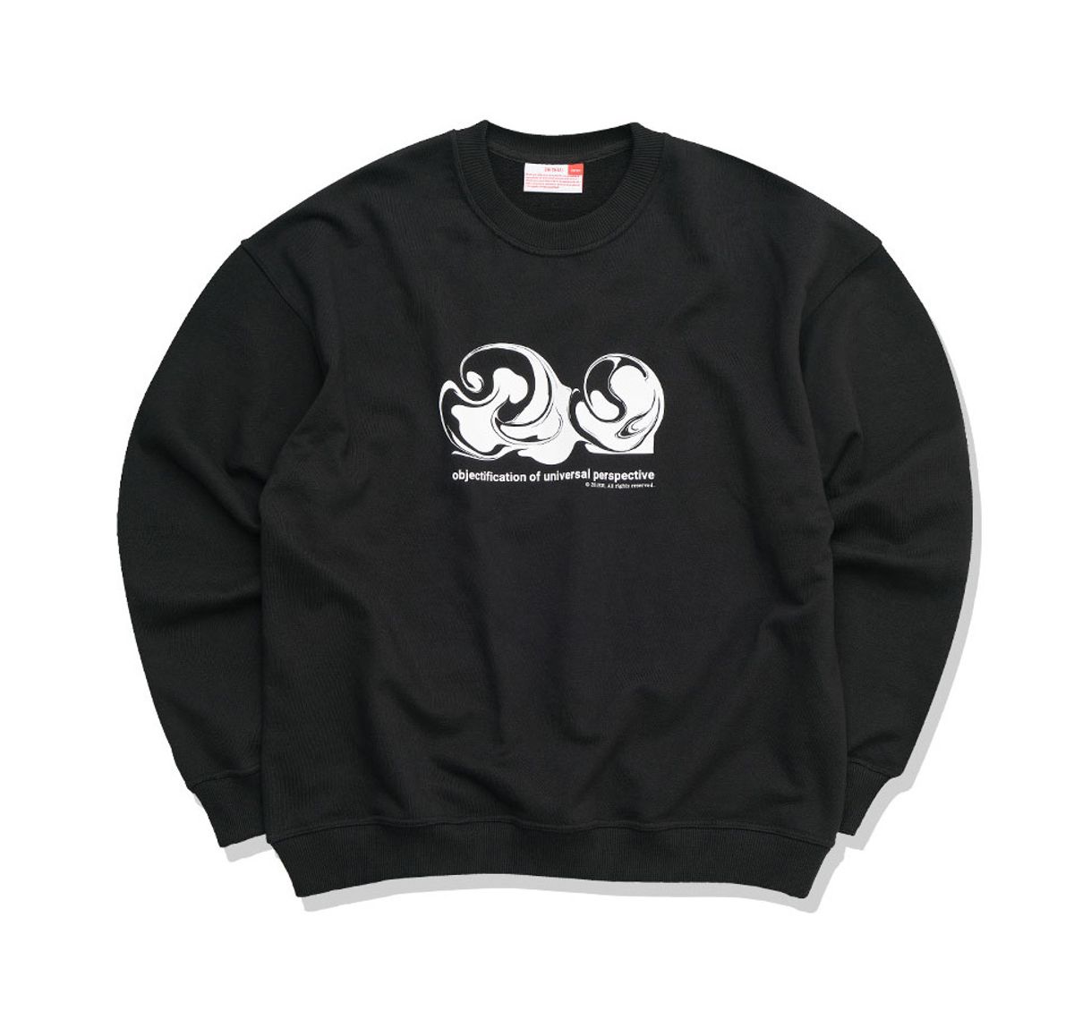 261이유아이(261EUI) CIRCLE MARBLING SWEATSHIRT BLACK