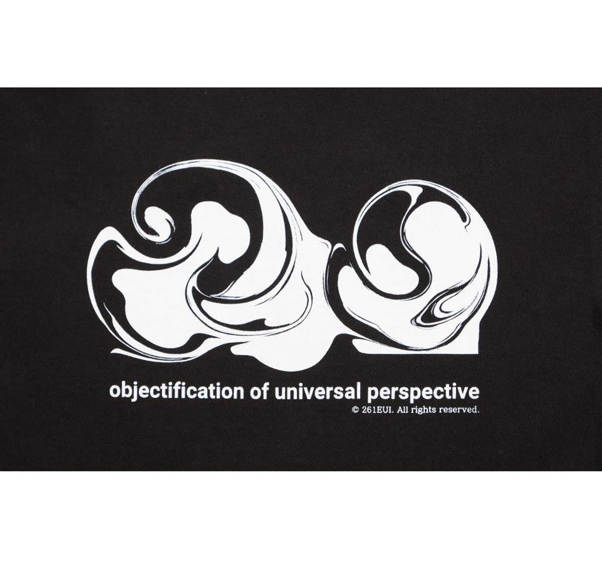 261이유아이(261EUI) CIRCLE MARBLING SWEATSHIRT BLACK