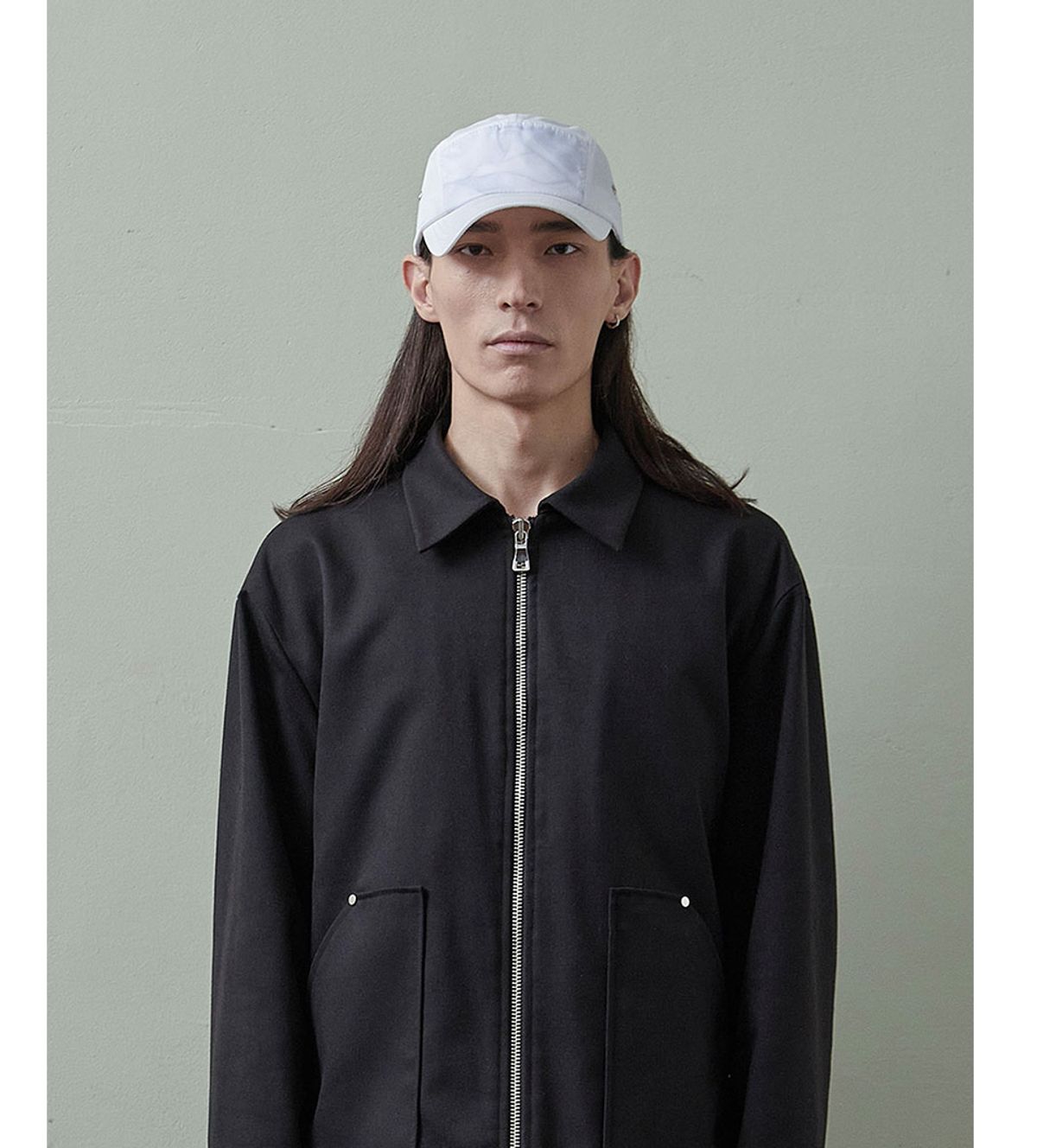 261이유아이(261EUI) SIGNATURE WRINKLE CAP WHITE