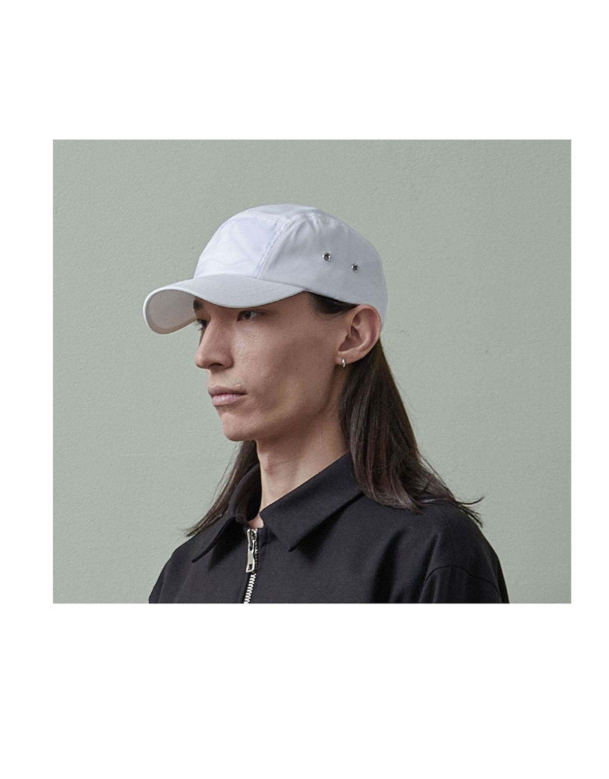 261이유아이(261EUI) SIGNATURE WRINKLE CAP WHITE