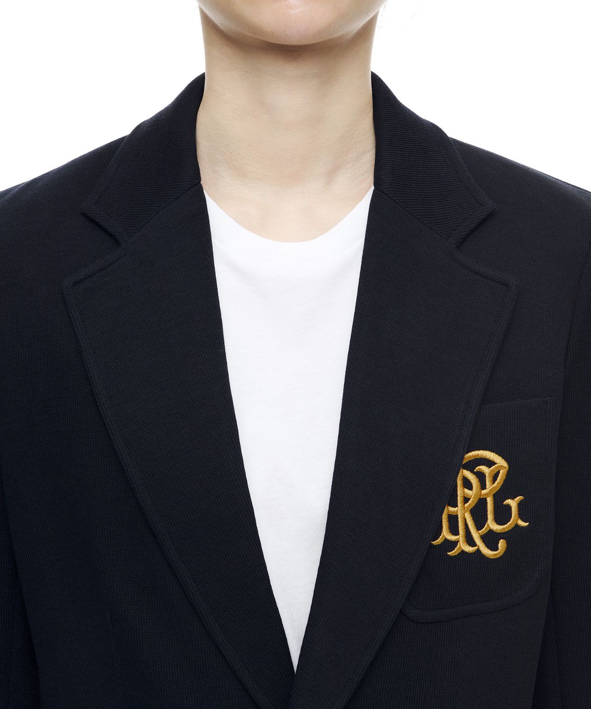 폴로 랄프 로렌(POLO RALPH LAUREN) W 더블니트 자카드 블레이저 - 네이비