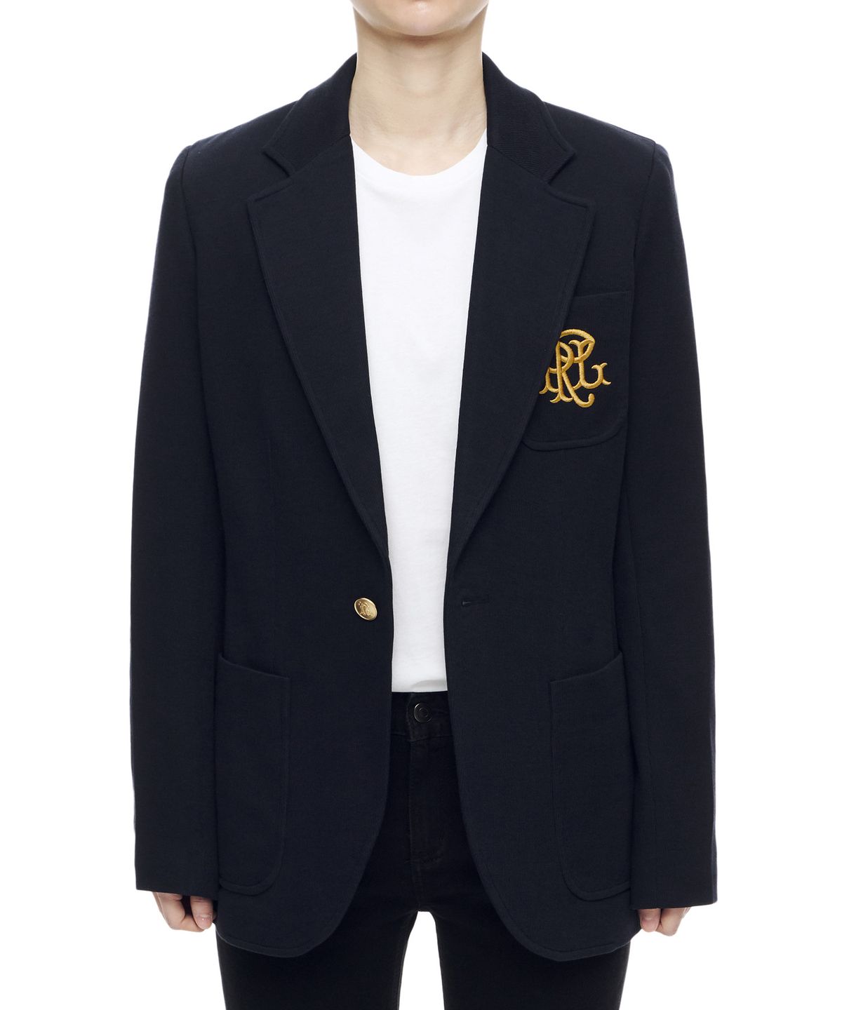 폴로 랄프 로렌(POLO RALPH LAUREN) W 더블니트 자카드 블레이저 - 네이비