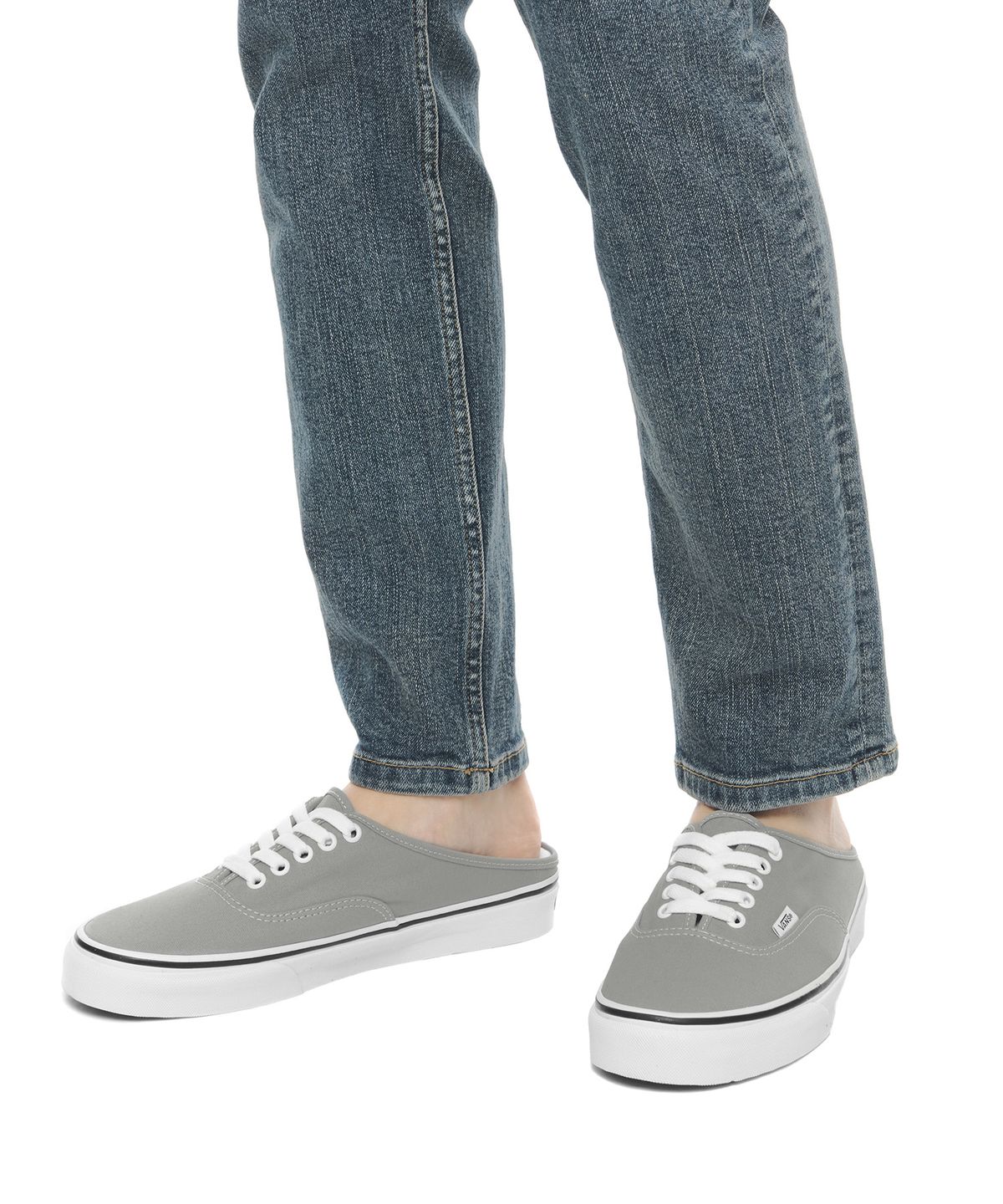반스(VANS) 어센틱 뮬 - 드리즐:트루 화이트 / VN0A54F7IYP1