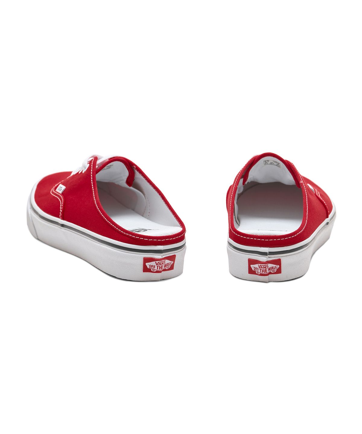 반스(VANS) 어센틱 뮬 - 레이싱 레드:트루 화이트 / VN0A54F7JV61