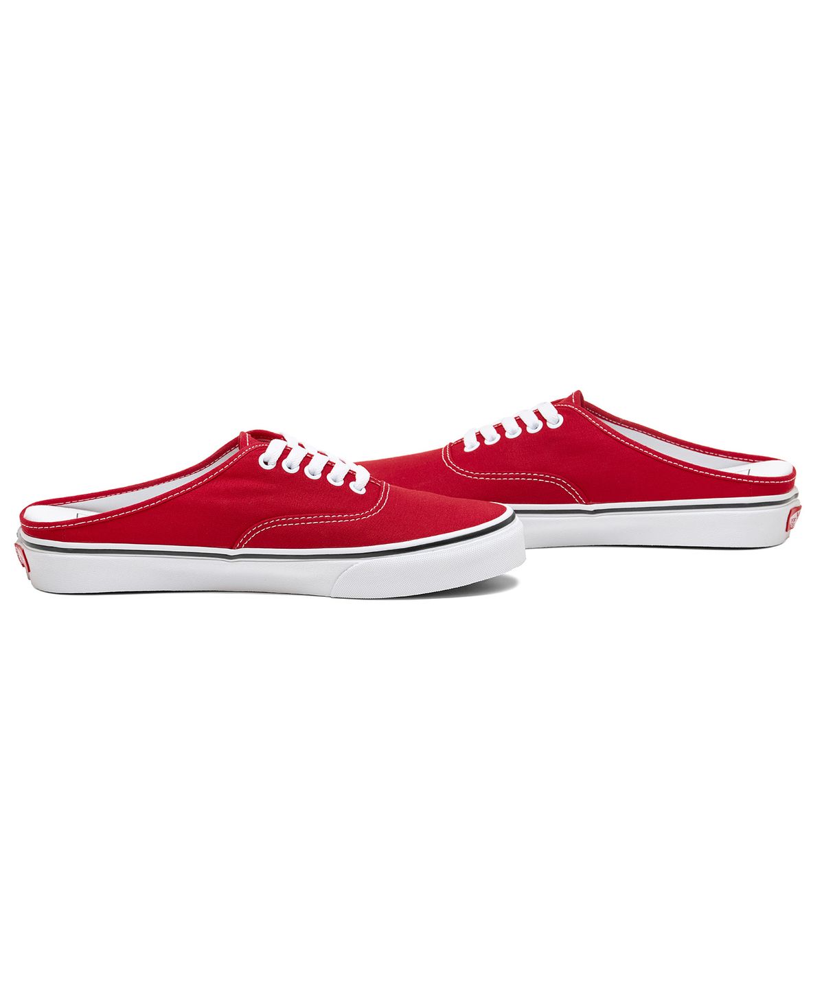 반스(VANS) 어센틱 뮬 - 레이싱 레드:트루 화이트 / VN0A54F7JV61