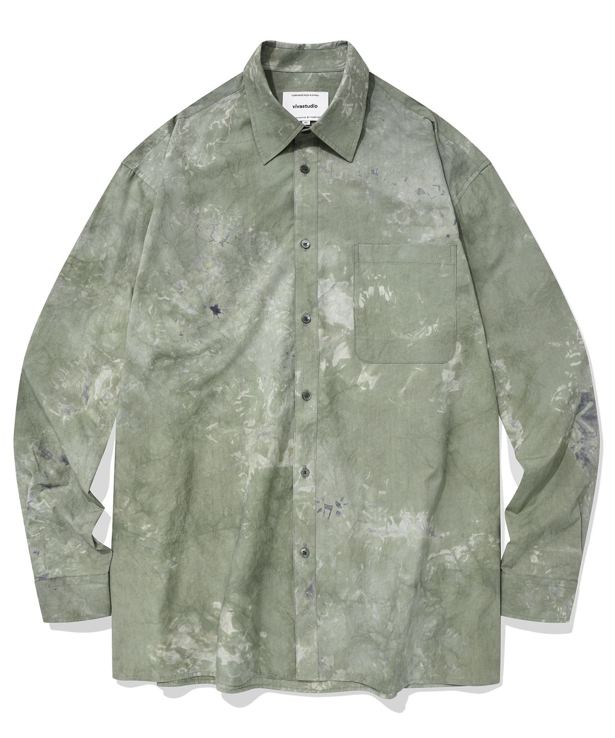 비바스튜디오(VIVASTUDIO) DYED SHIRTS KS [GREEN]