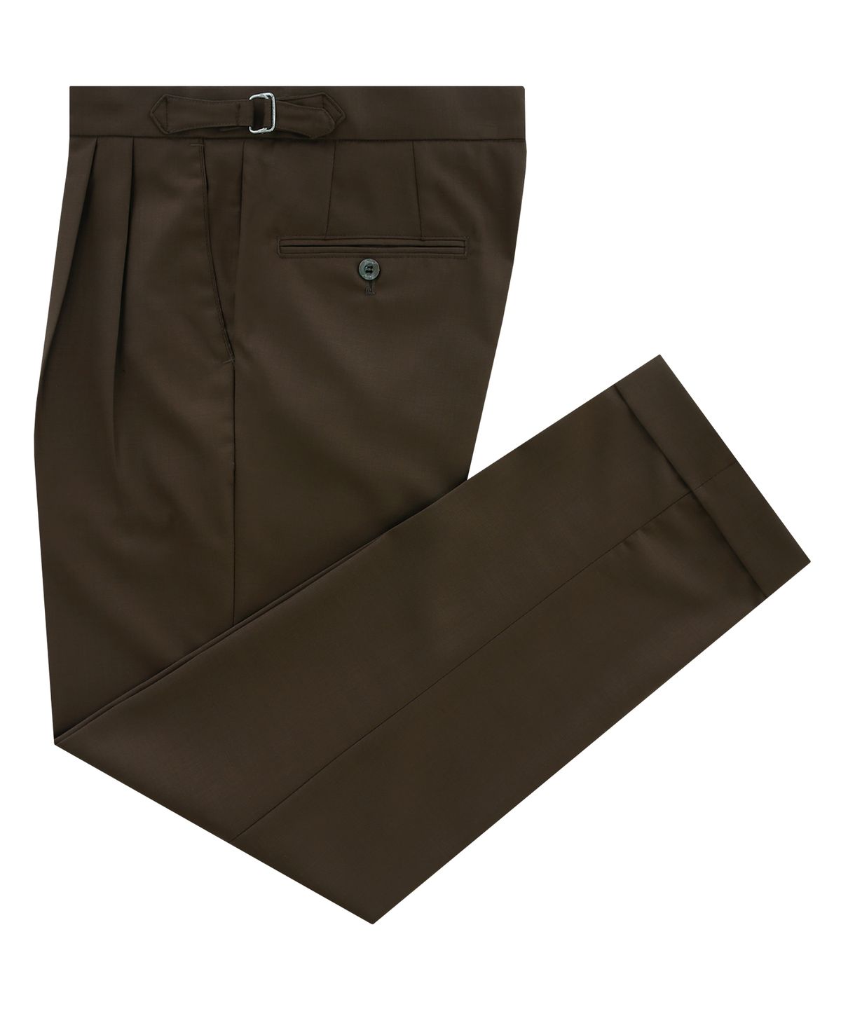 벨리프(BELLIEF) Wool soft two tuck adjust pants (Brown)