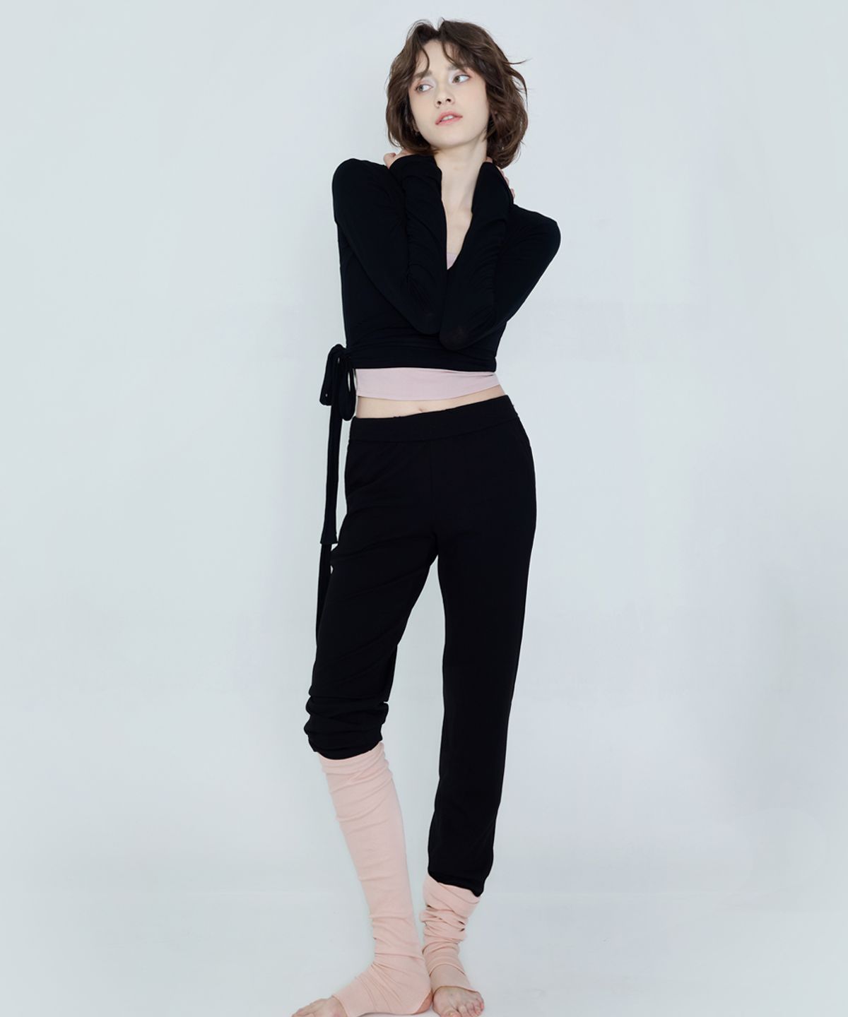 데비웨어(DEVIWEAR) 발레 스트랩 가디건 DEVI-T0048-블랙