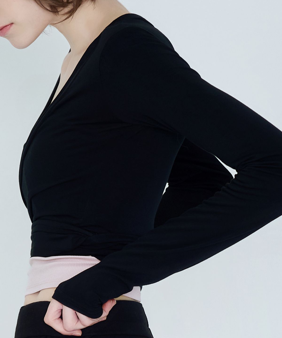 데비웨어(DEVIWEAR) 발레 스트랩 가디건 DEVI-T0048-블랙