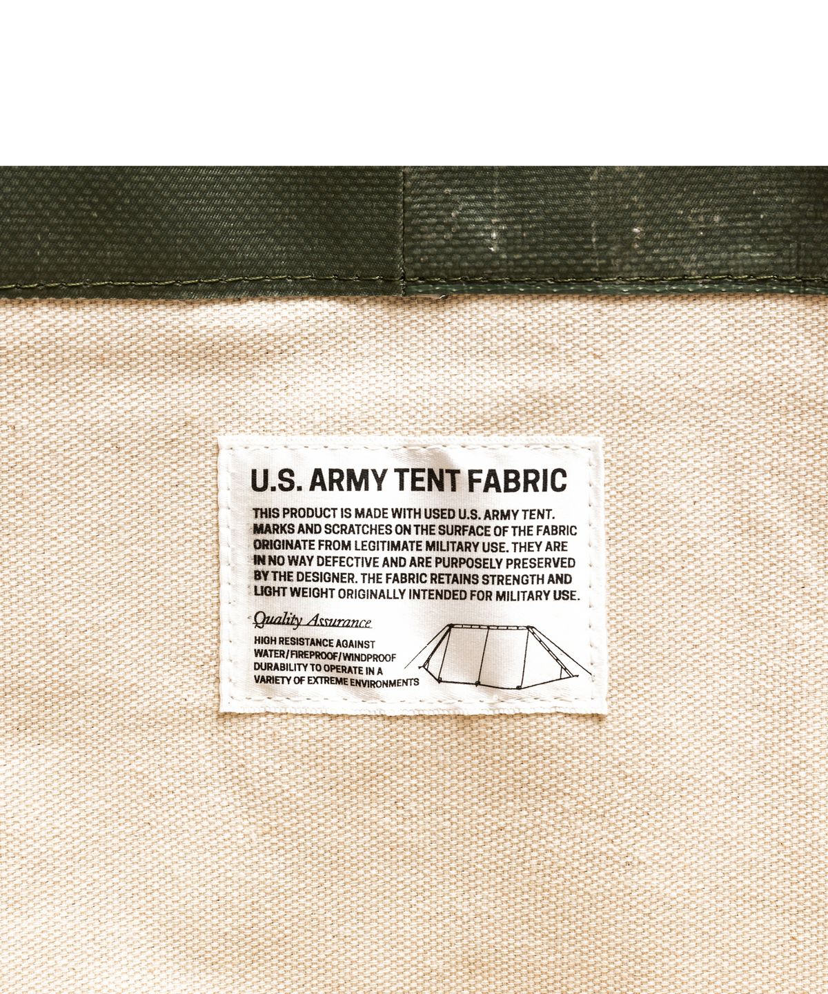 카네이테이(KANEITEI) MASON TOOL BAG XL (OLIVE DRAB) / UPCYCLED
