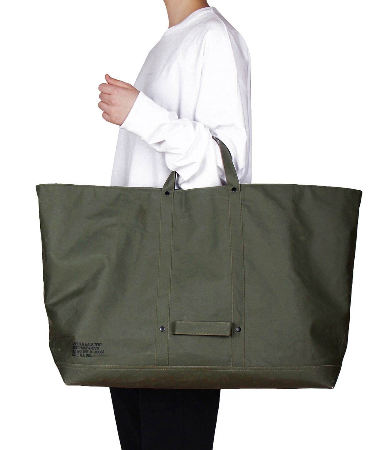 카네이테이(KANEITEI) MASON TOOL BAG XL (OLIVE DRAB) / UPCYCLED