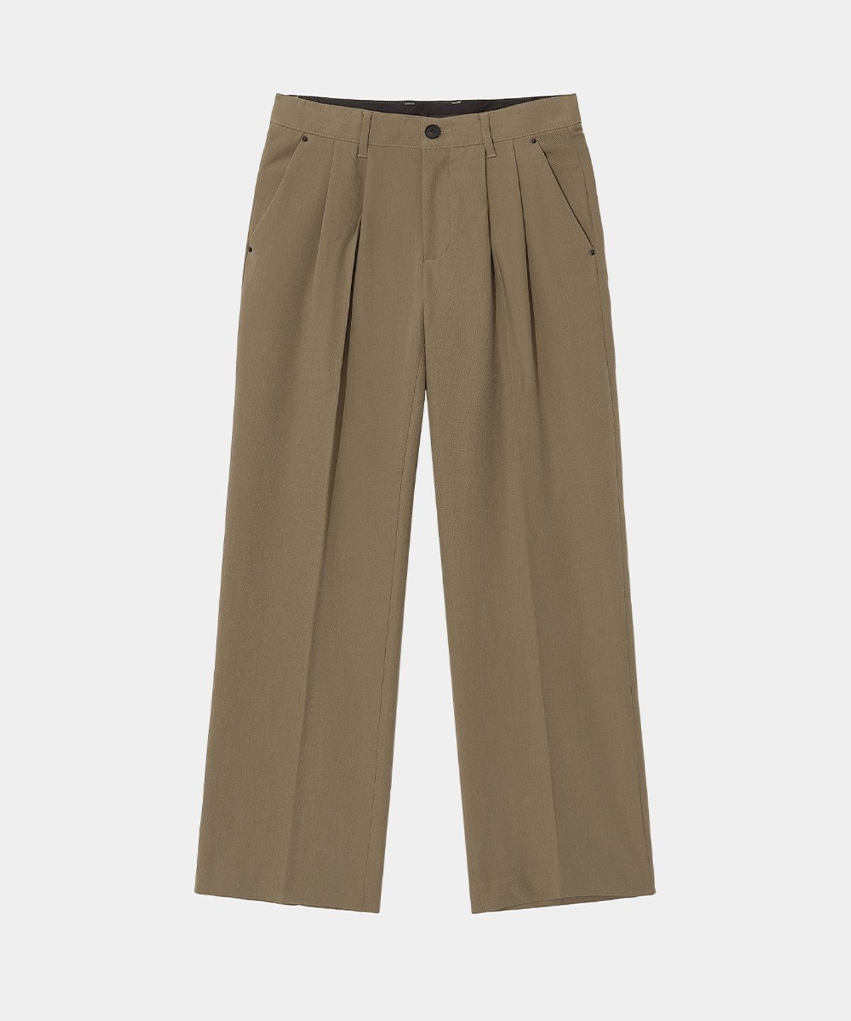 메종미네드(MAISON MINED) SAINT TWO TUCK WIDE PANTS BEIGE