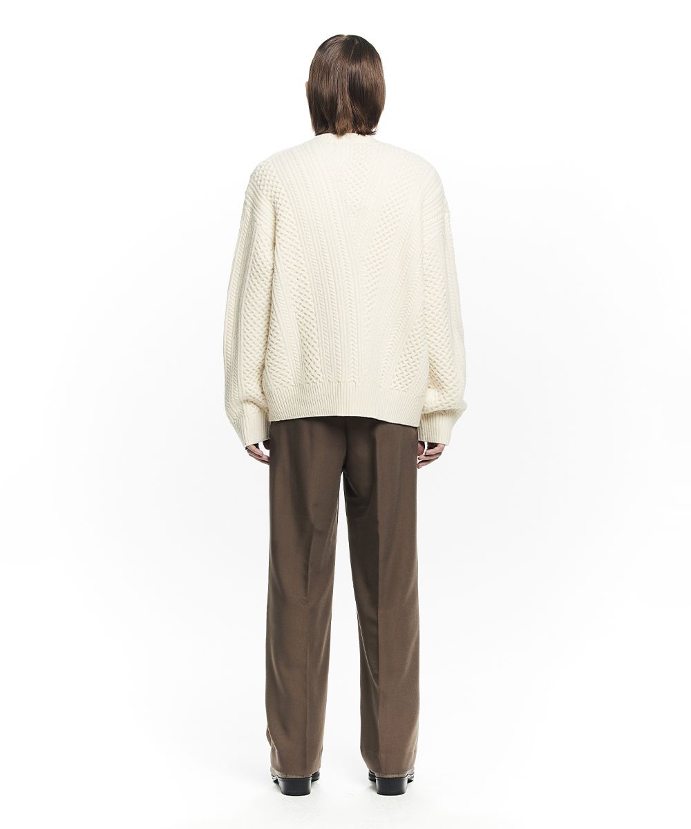 【MAISON MINED】SAINT TWO TUCK WIDE PANTS MUSINSA | MAISON MINED SAINT TWO TUCK WIDE PANTS BROWN