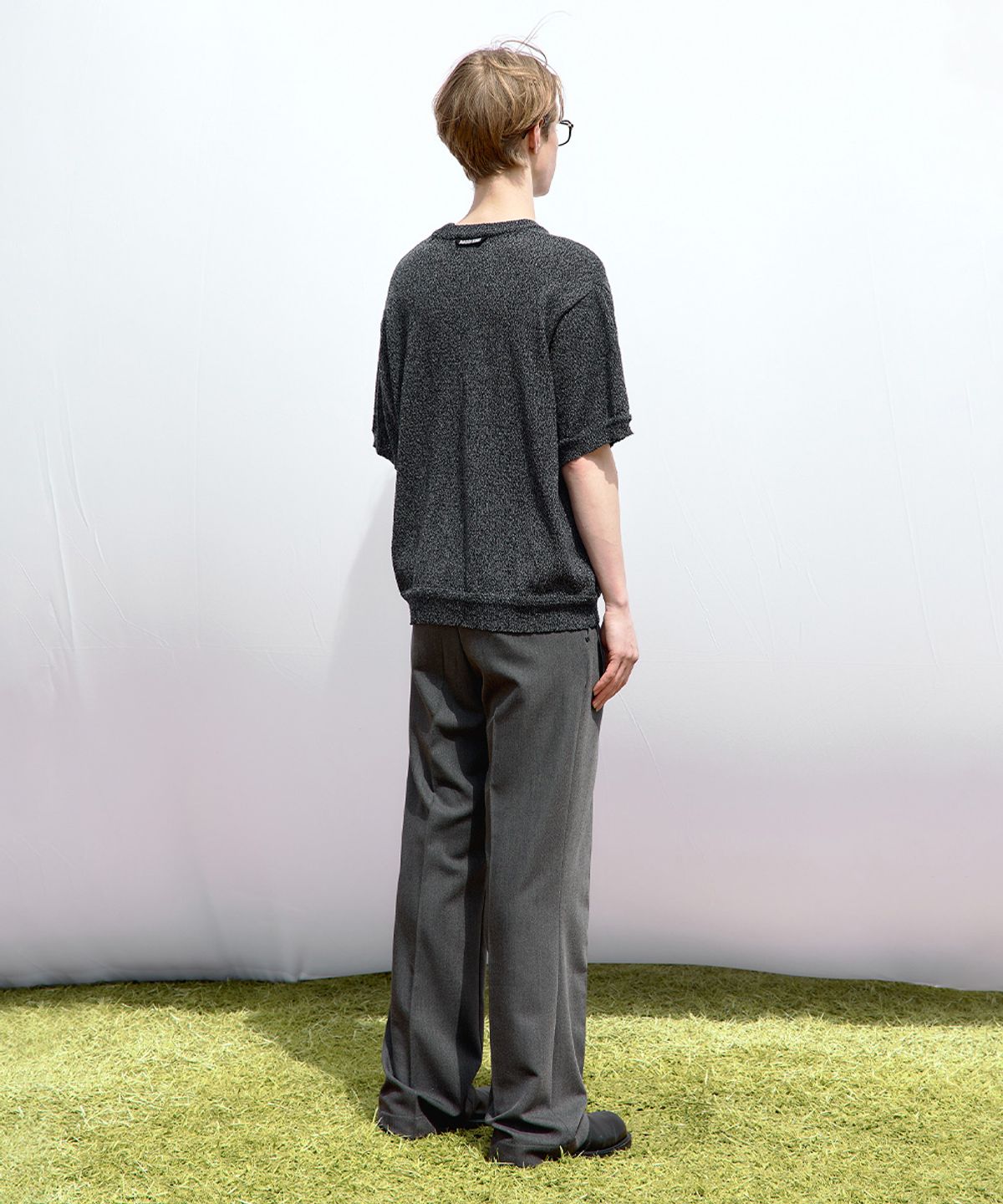 메종미네드(MAISON MINED) SAINT TWO TUCK WIDE PANTS BROWN