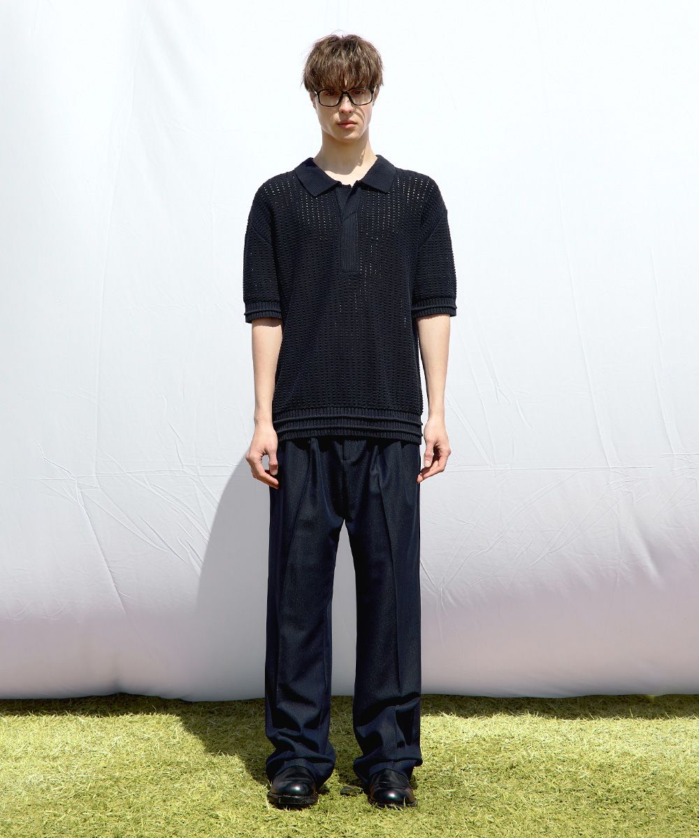 MUSINSA | MAISON MINED SAINT TWO TUCK WIDE PANTS BROWN