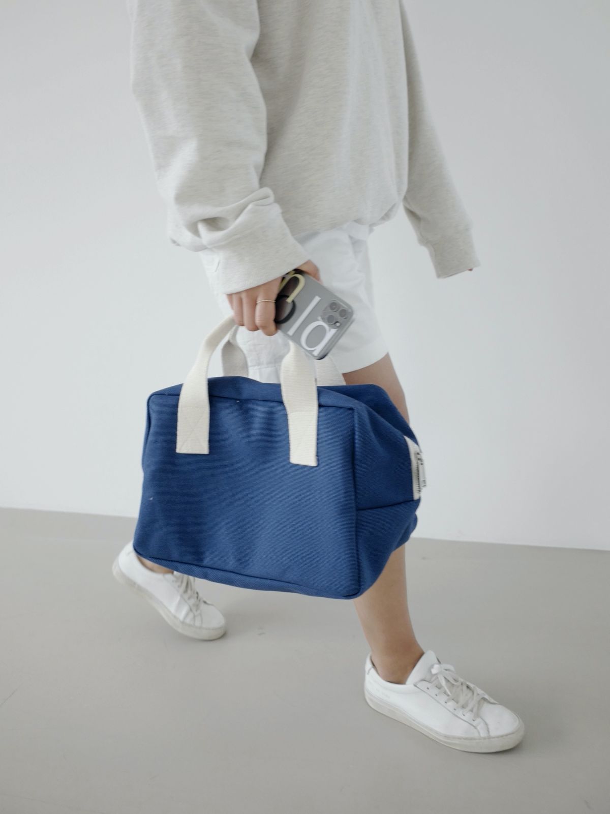 언폴드(UNFOLD) Boston bag (blue)