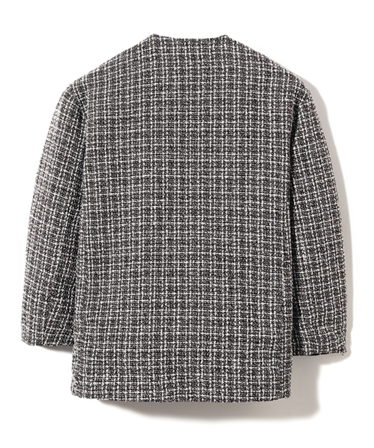 앤드로스(ANDROS) Reversible Leather Tweed Cardigan (Black)