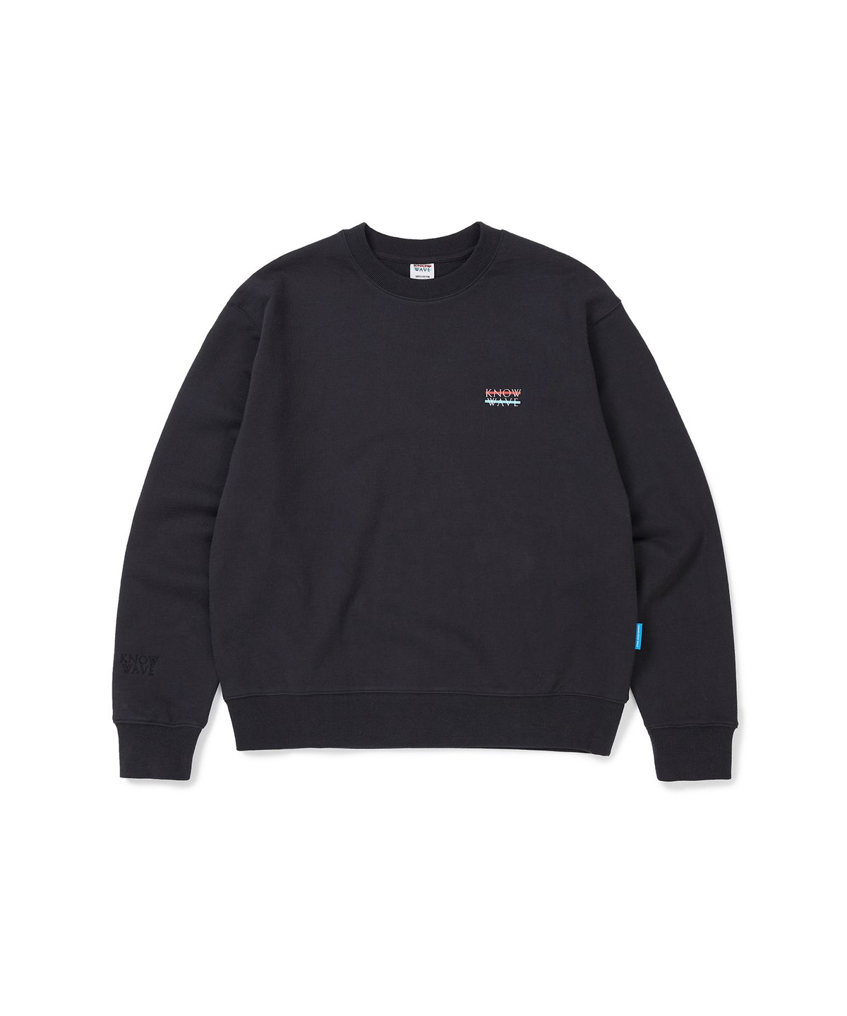 노우웨이브(KNOW WAVE) 크루넥 스웻셔츠 KNT013m(DARK CHARCOAL)