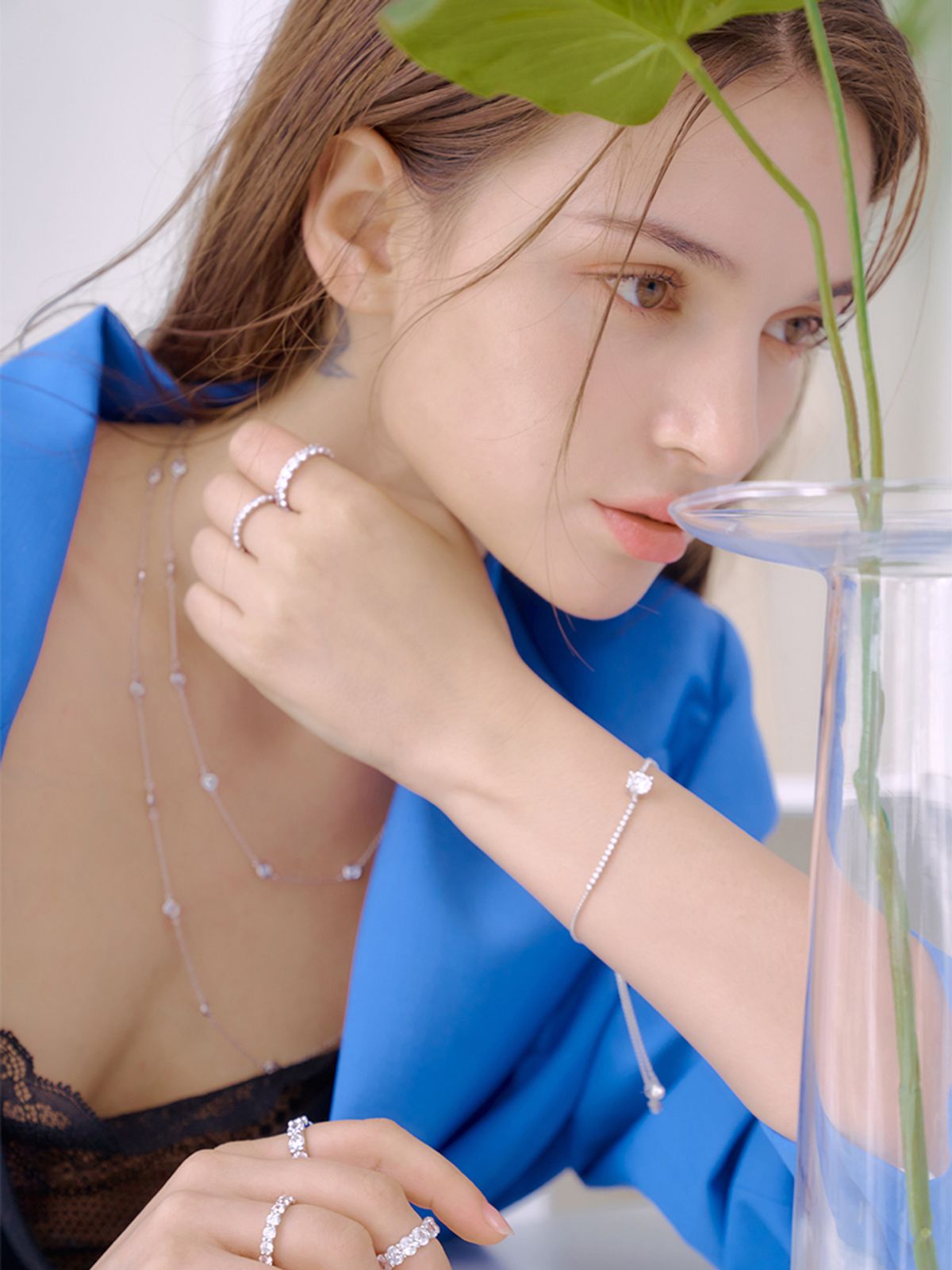 마씨에르(MACIER) 3.5MM 프롱세팅 테니스 반지 (실버)