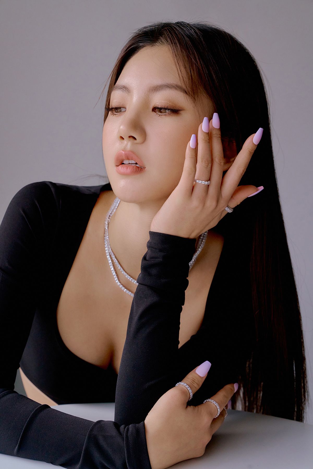 마씨에르(MACIER) 3MM 프롱세팅 테니스 반지 (실버)