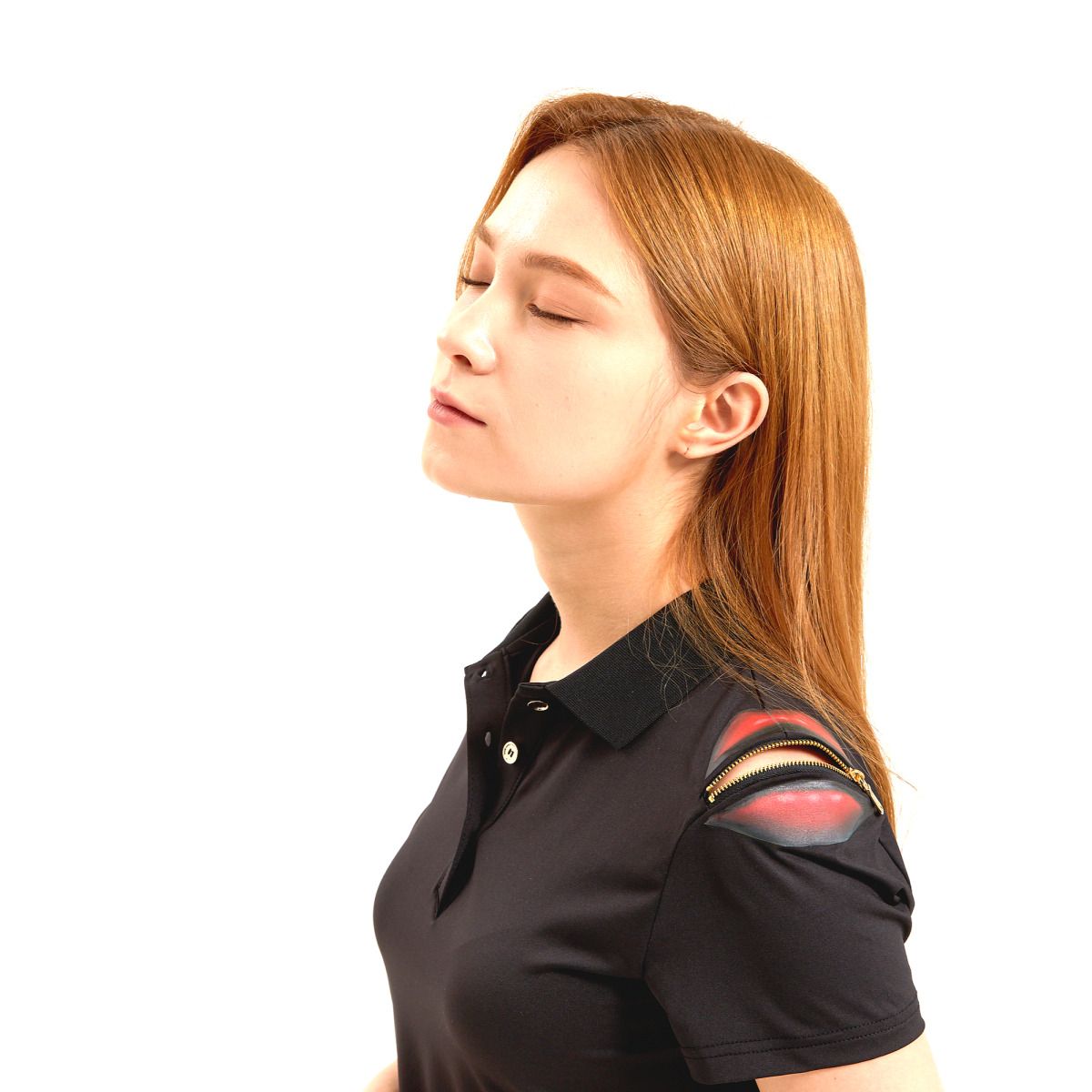 멀리건(MULLIGUN) 골프셔츠 WS002 beautiful lips shirts for women