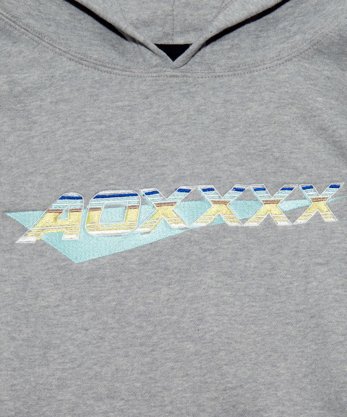 에이오엑스(AOX) Stripe logo Hoodie(Oversize fit) M/Grey